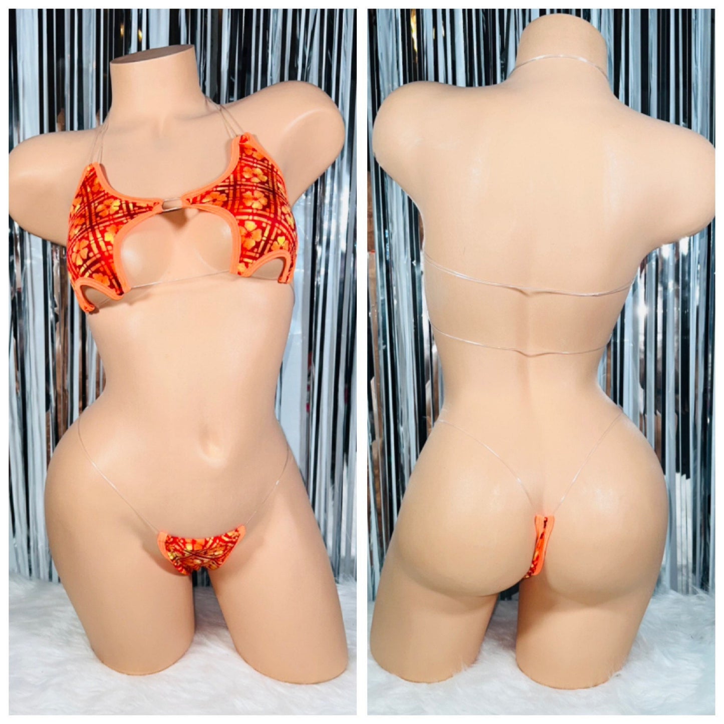 READY TO SHIP-Fishline Star Bikini-Exotic dancewear-Stripper outfits-Stripper clothes-Pole Dance Outfit